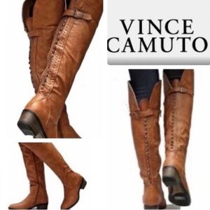 Vince Camuto Women's Tan Over the Knee Boots